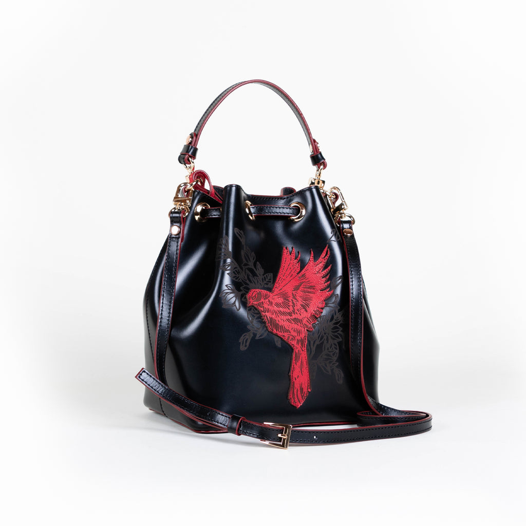 BUCKET PAJARITO NEGRO