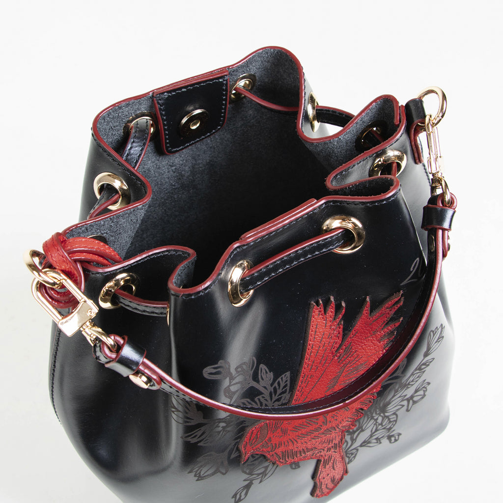 BUCKET PAJARITO NEGRO