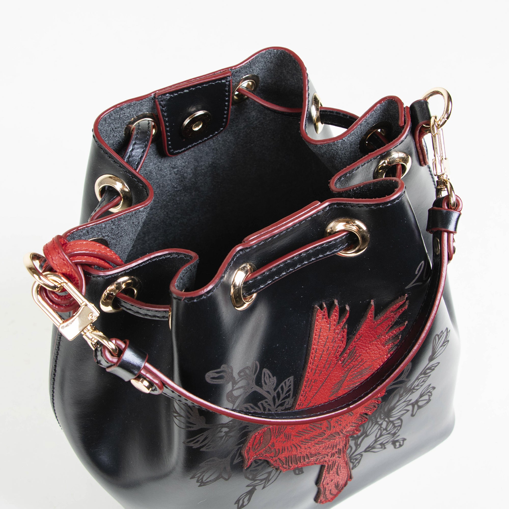 BUCKET PAJARITO NEGRO