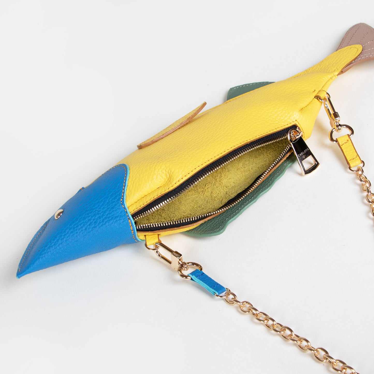 CROSSBODY PESCADO AMARILLO/AZUL ROYAL