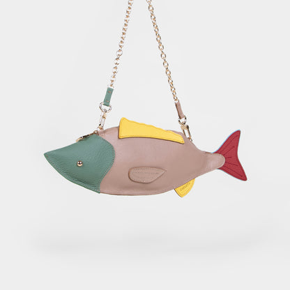 CROSSBODY PESCADO MAQUILLAJE/VERDE