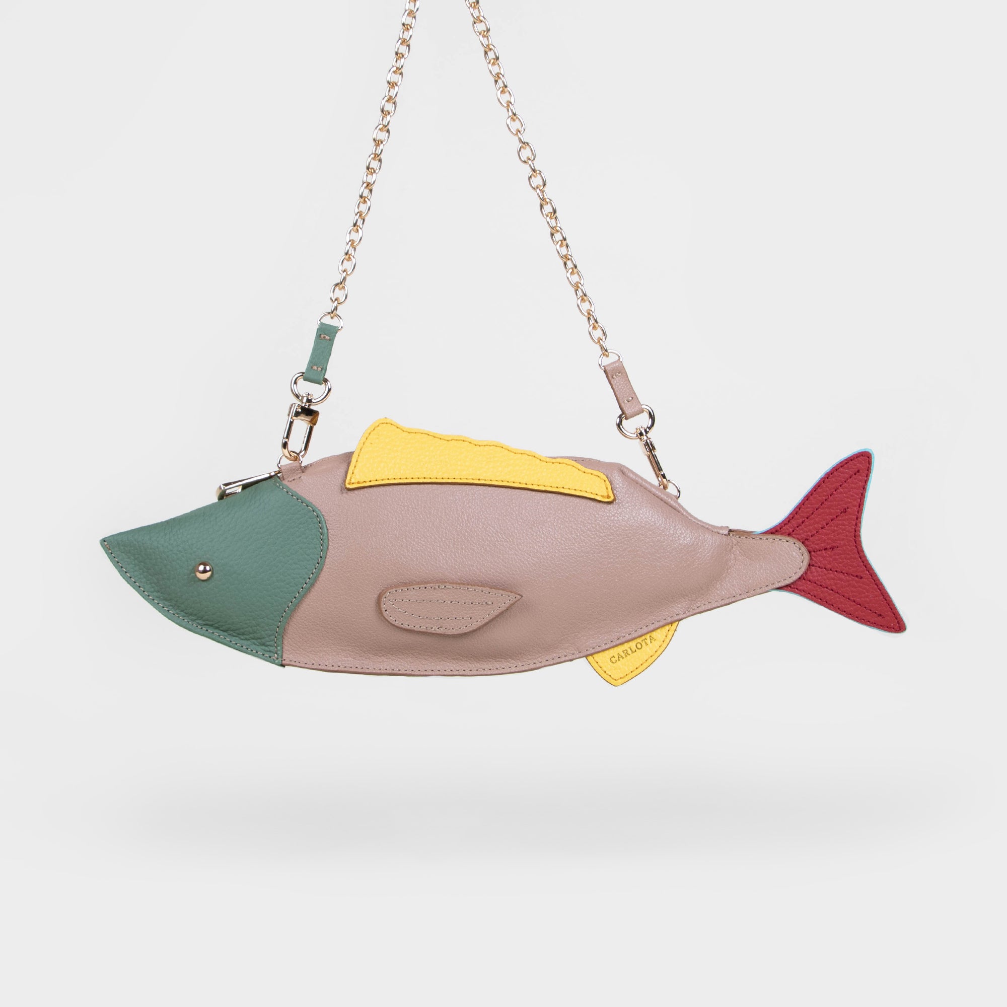 CROSSBODY PESCADO MAQUILLAJE/VERDE