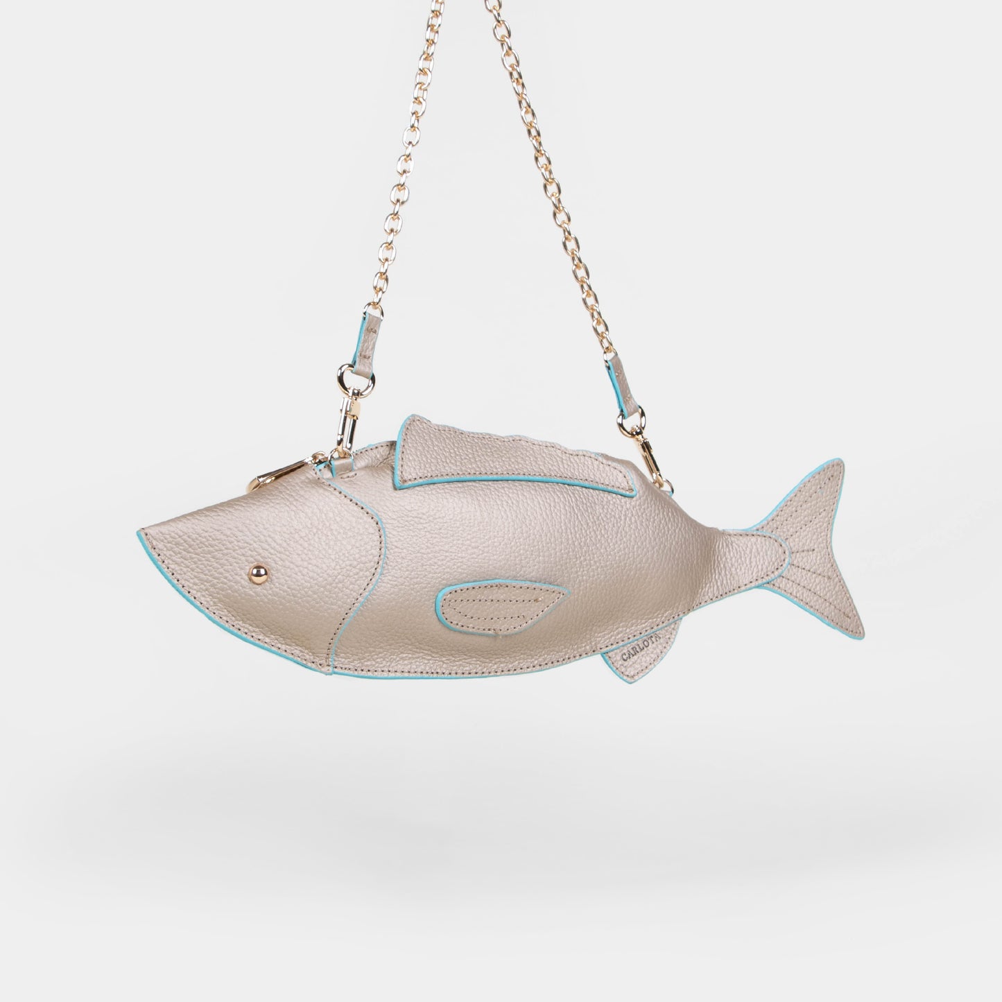 CROSSBODY PESCADO ORO/AZUL