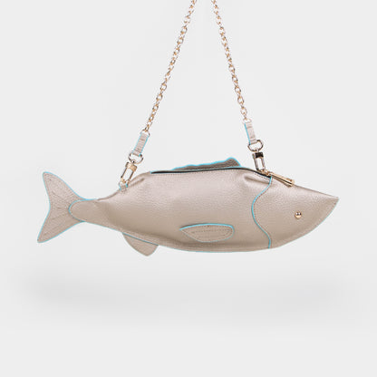 CROSSBODY PESCADO ORO/AZUL