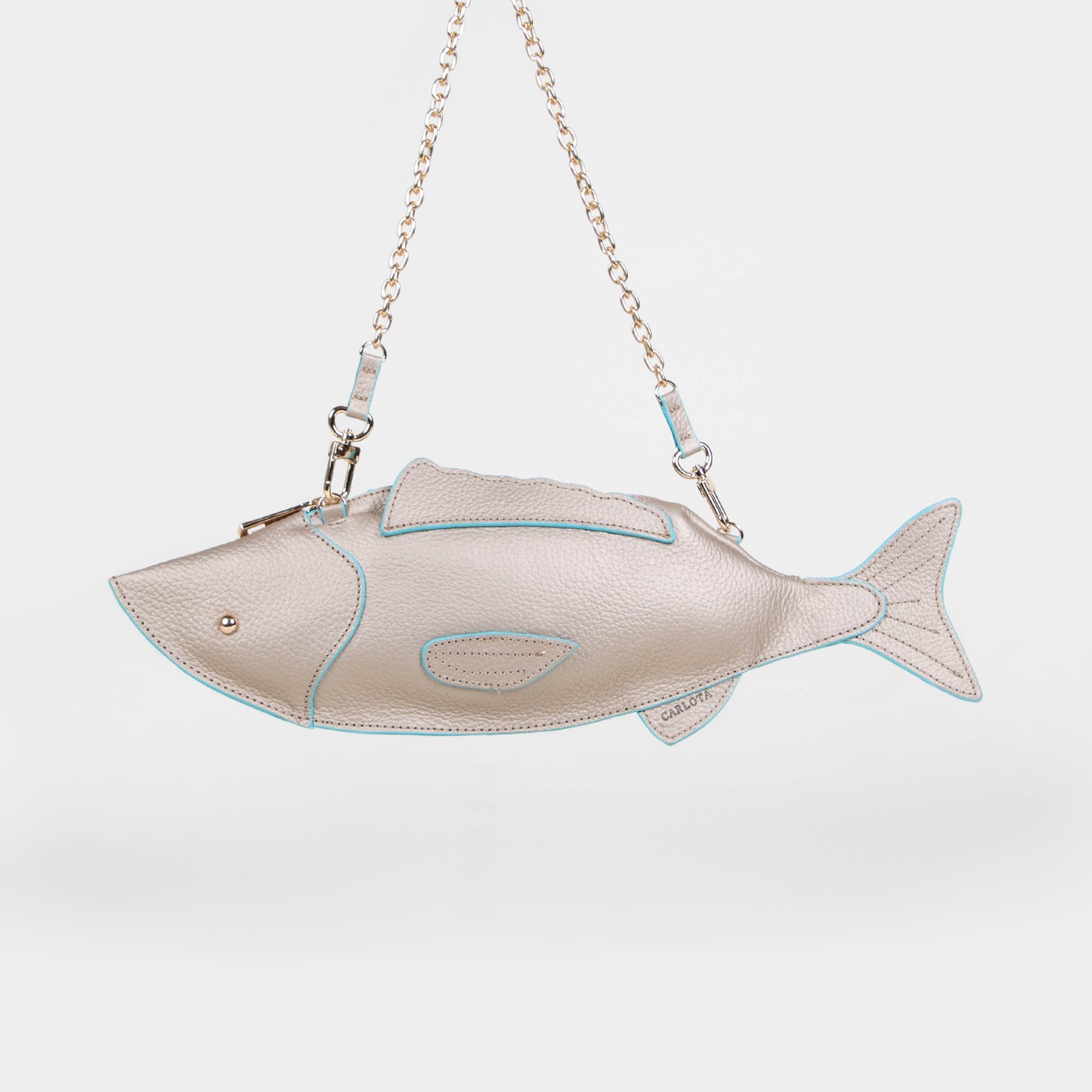 CROSSBODY PESCADO ORO/AZUL