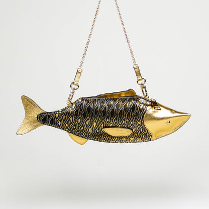 CROSSBODY PESCADO ORO AMARILLO