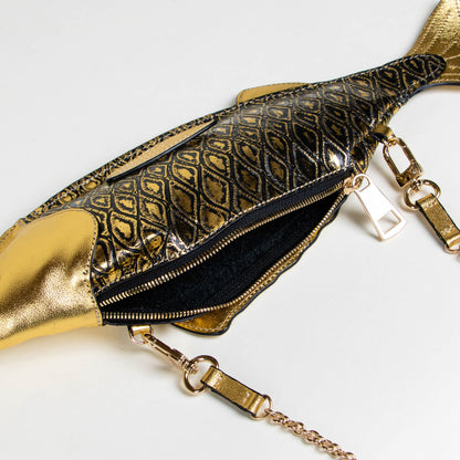 CROSSBODY PESCADO ORO AMARILLO