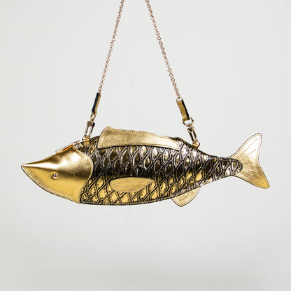 CROSSBODY PESCADO ORO AMARILLO