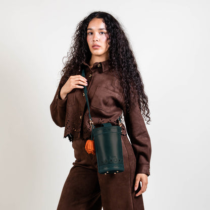 CROSSBODY BUCKET VERDE