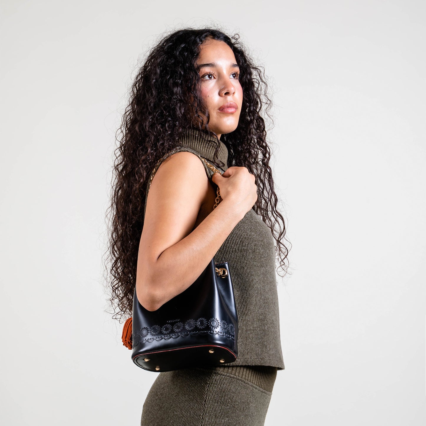 MINI BUCKET MACETA NEGRO