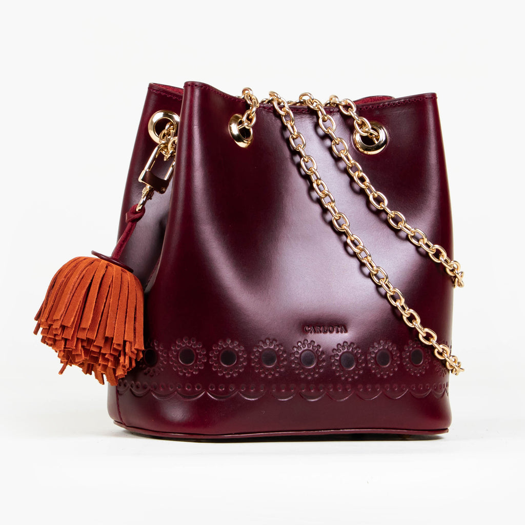 MINI BUCKET MACETA ROJO