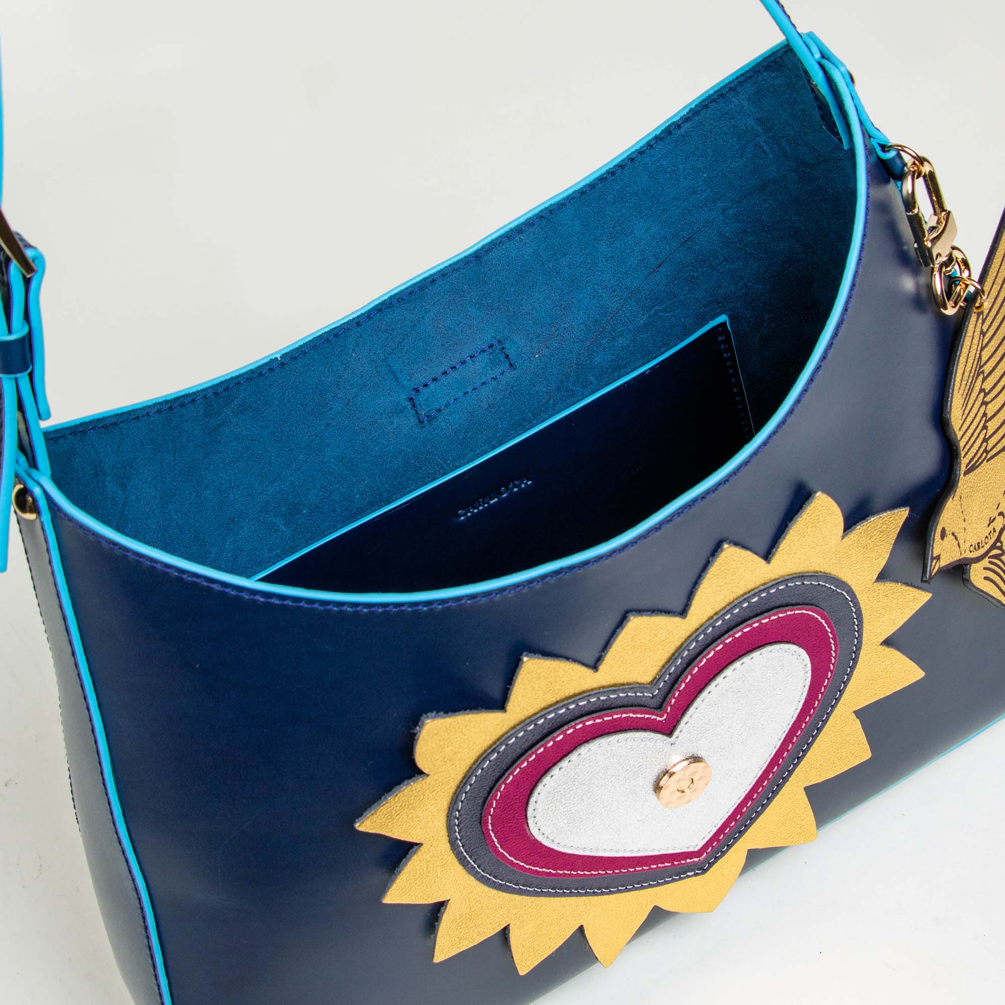 SHOULDER "EL CORAZÓN" AZUL