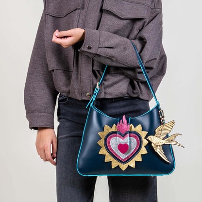 SHOULDER "EL CORAZÓN" AZUL