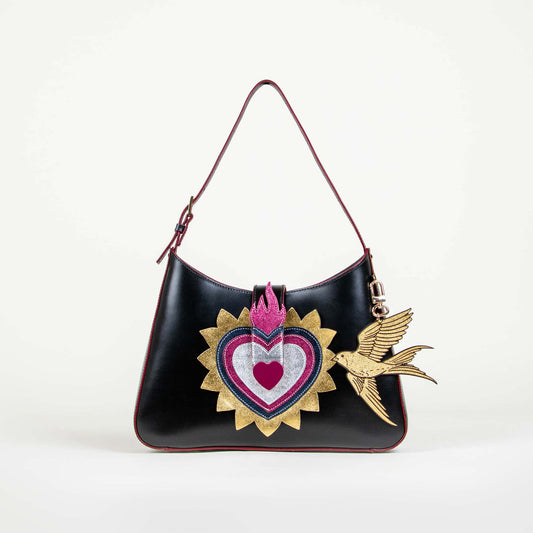 SHOULDER "EL CORAZÓN" NEGRO