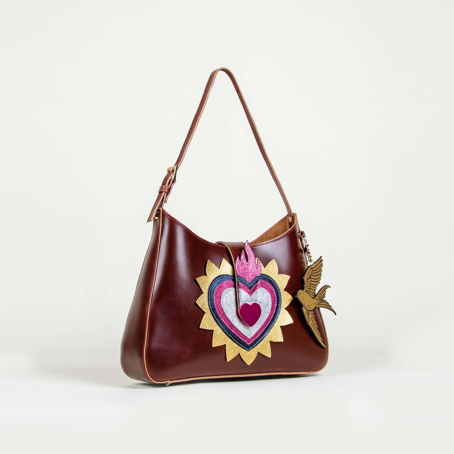 SHOULDER "EL CORAZÓN" TABACO