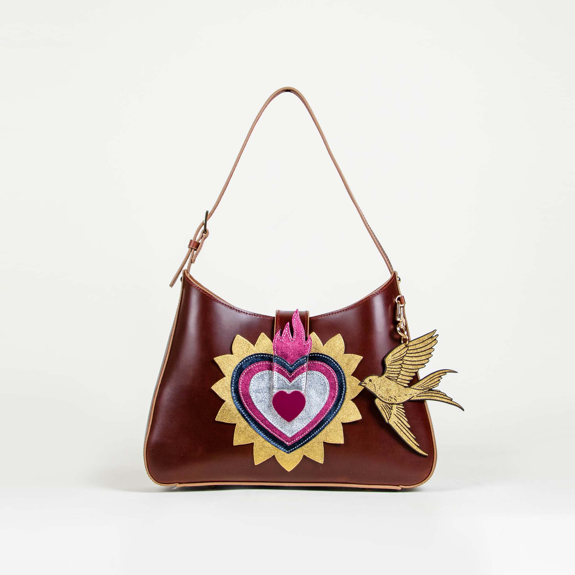 SHOULDER "EL CORAZÓN" TABACO