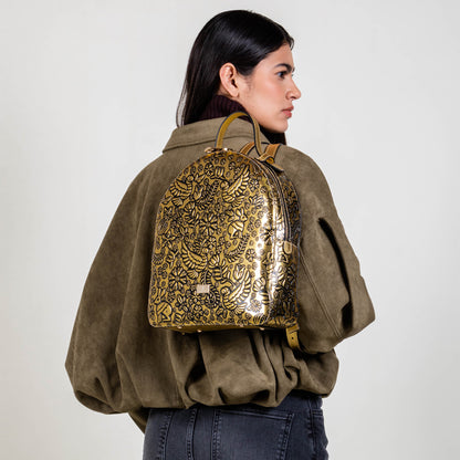 BACK PACK ORO AMARILLO