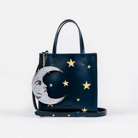 BABY TOTE LUNA AZUL MARINO