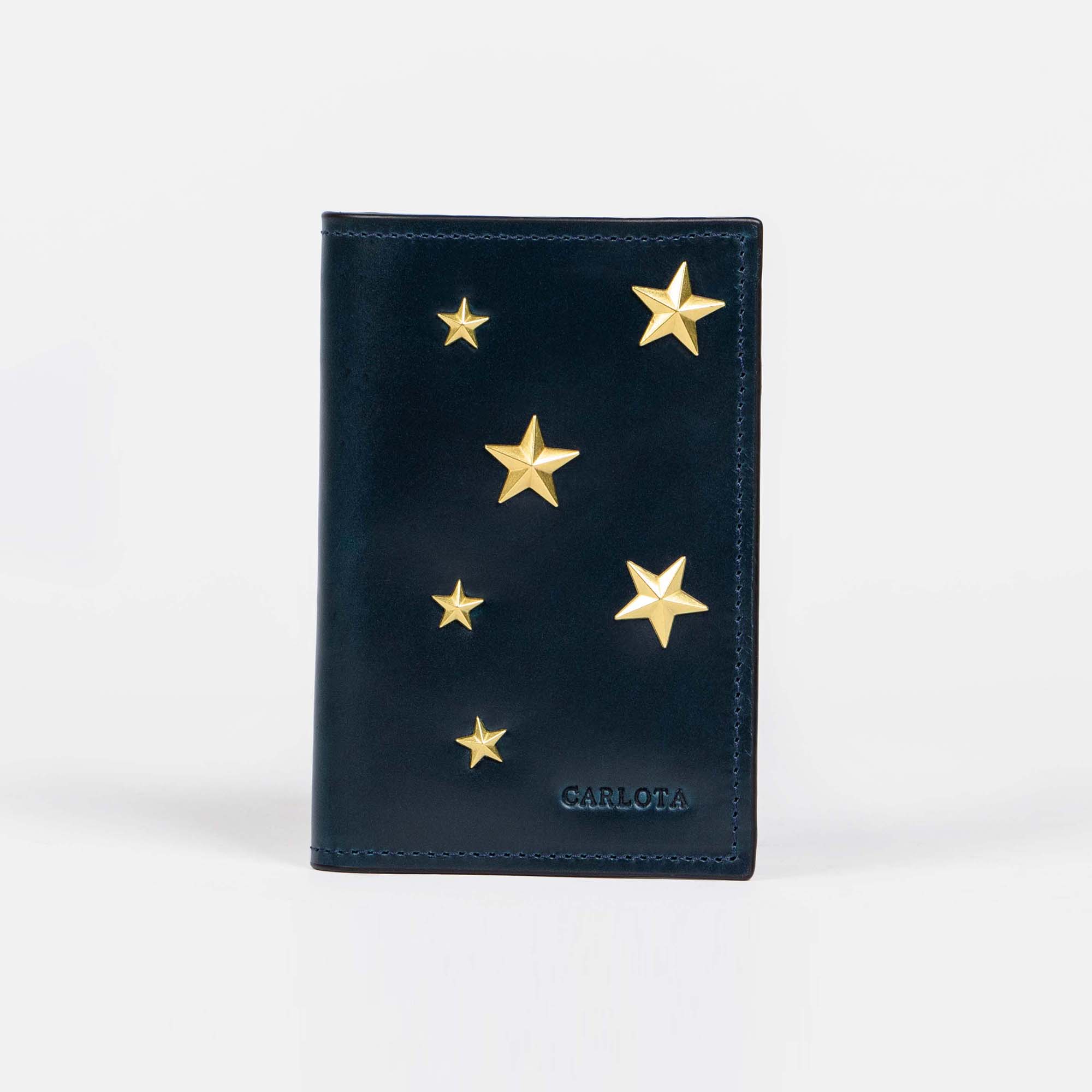 PORTA PASAPORTE LUNA AZUL MARINO