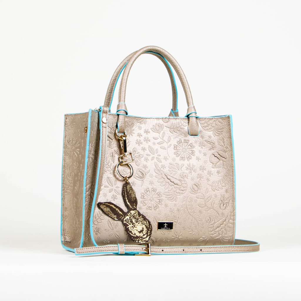 TOTE ORO/AZUL