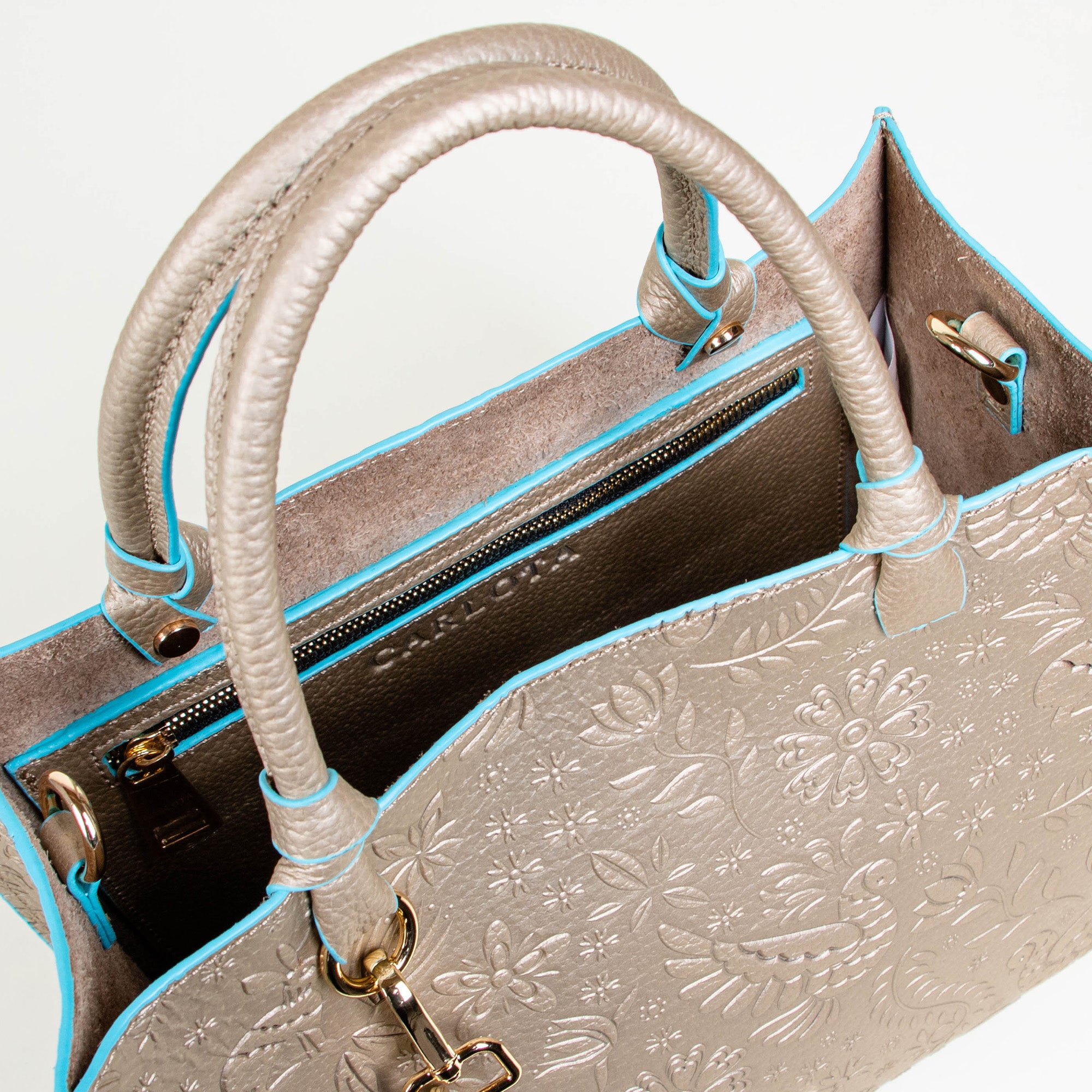 TOTE ORO/AZUL