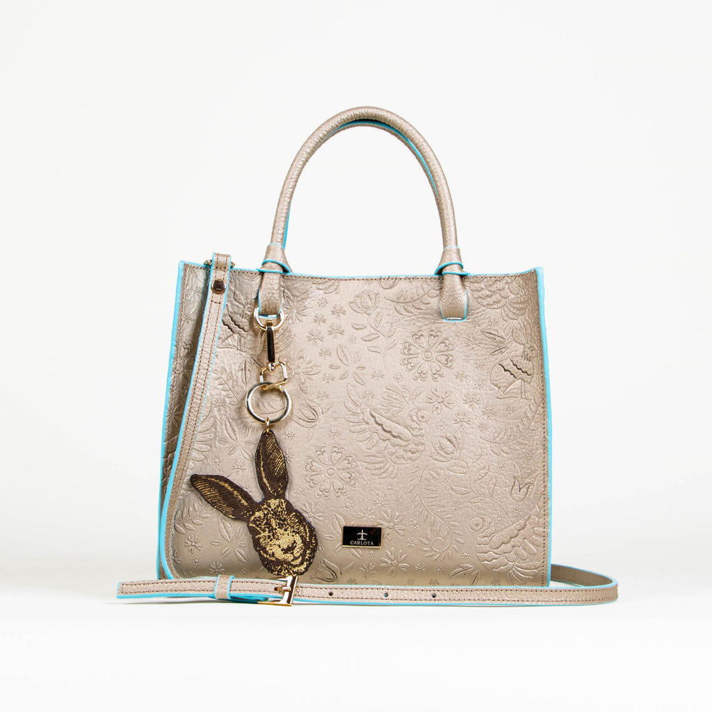 TOTE ORO/AZUL