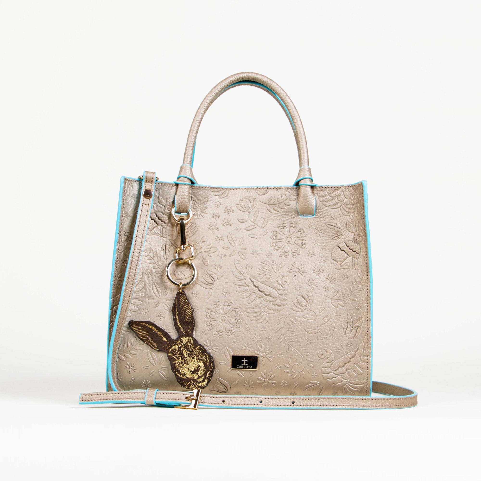 TOTE ORO/AZUL