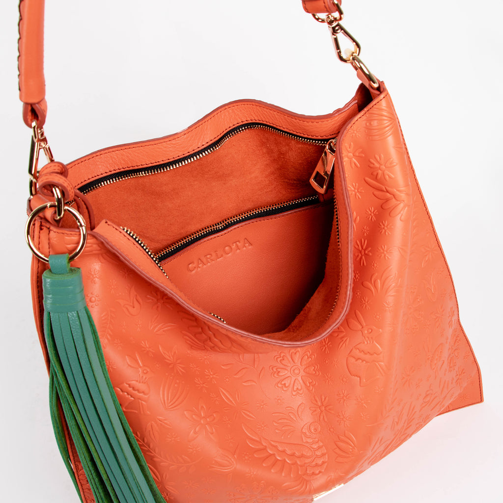 HOBO GRABADO NARANJA