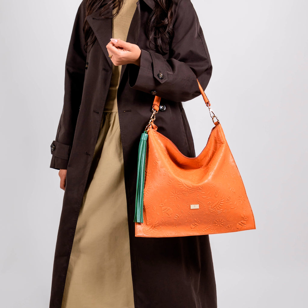 HOBO GRABADO NARANJA