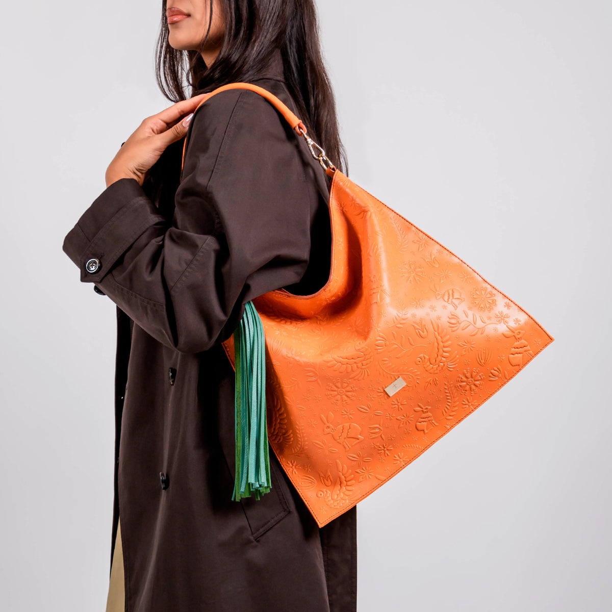 HOBO GRABADO NARANJA