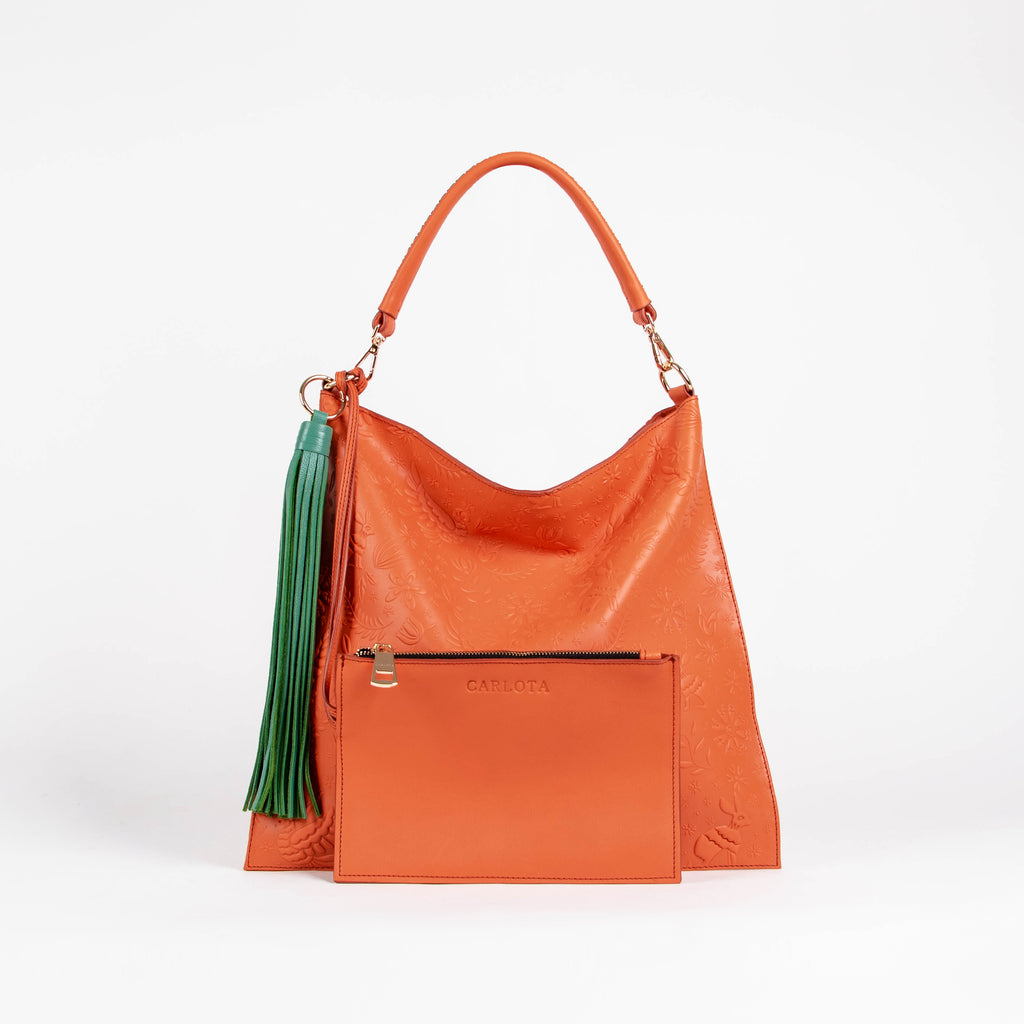 HOBO GRABADO NARANJA