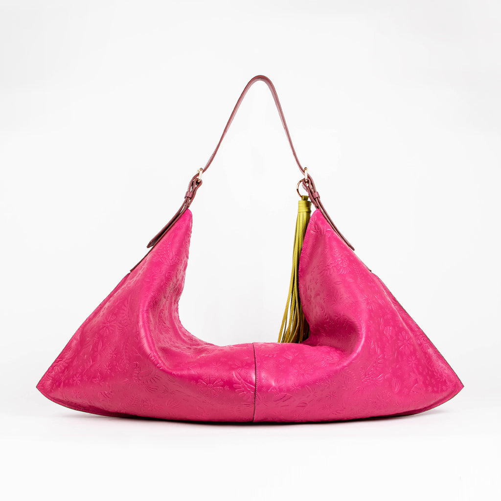 HOBO XL GRABADO FUCSIA