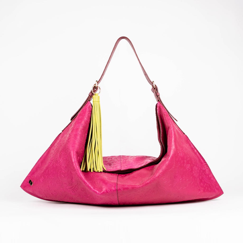 HOBO XL GRABADO FUCSIA