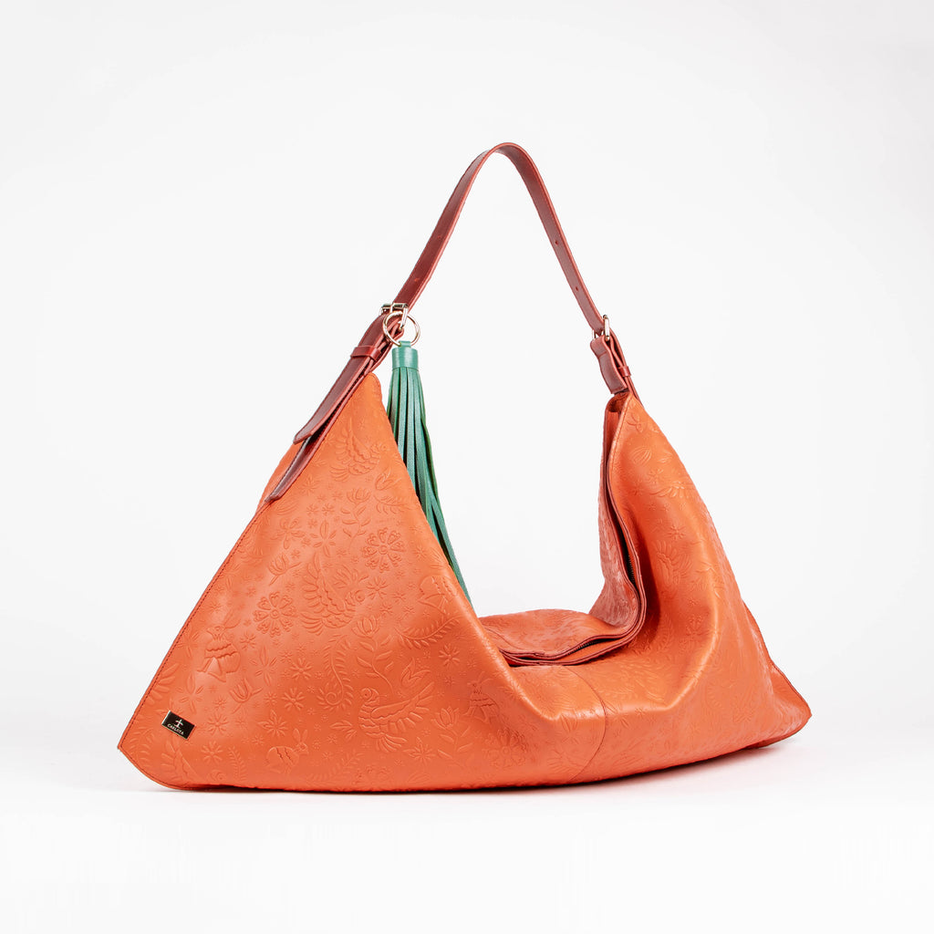 HOBO XL GRABADO NARANJA