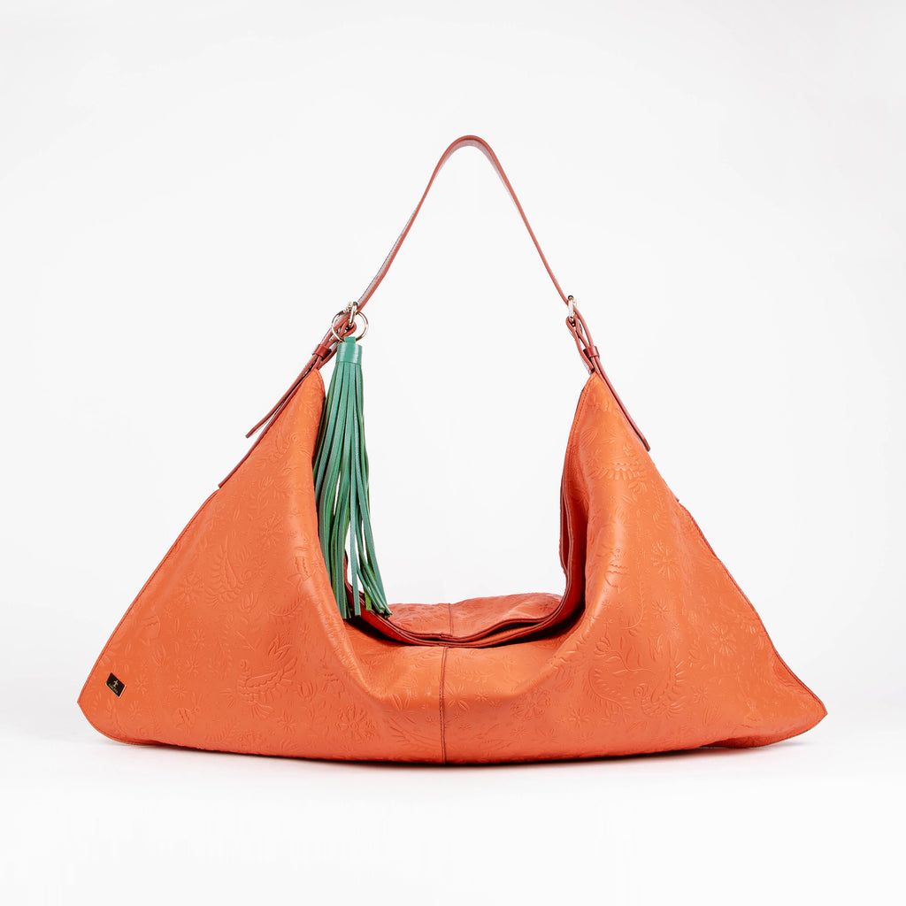 HOBO XL GRABADO NARANJA