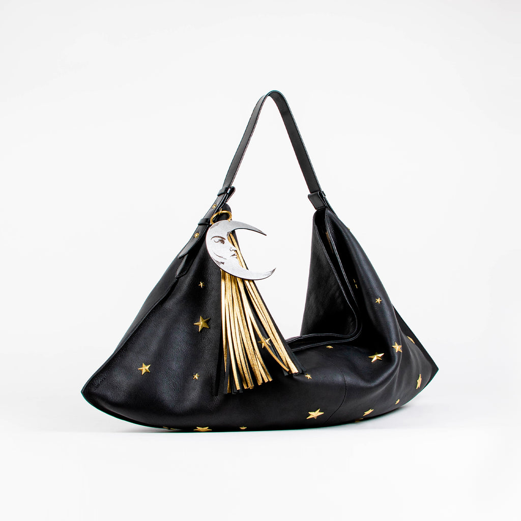 HOBO XL LUNA Y ESTRELLA BLACK