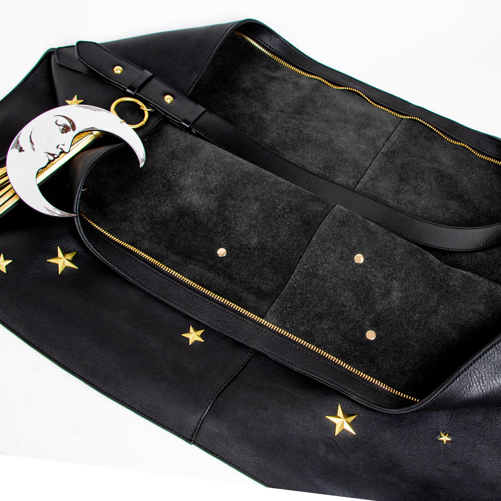 HOBO XL LUNA Y ESTRELLA BLACK