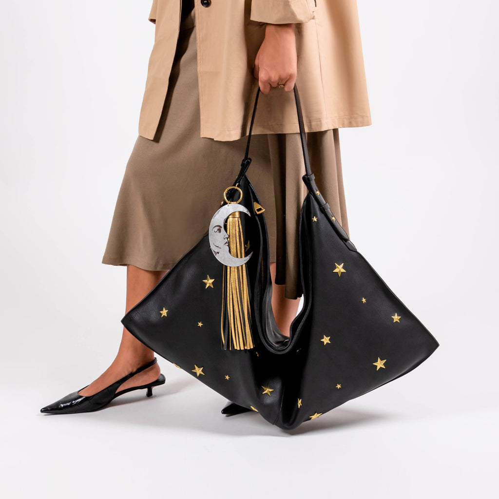 HOBO XL LUNA Y ESTRELLA BLACK