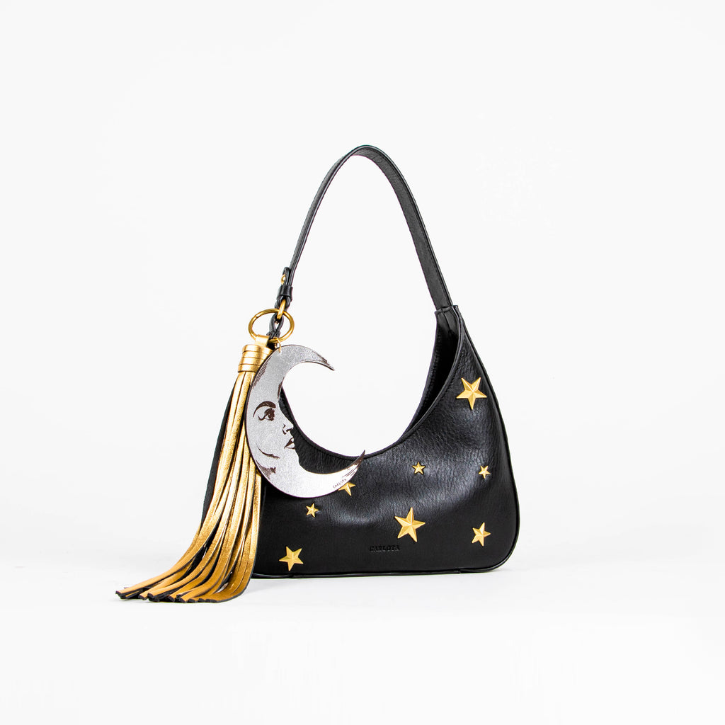 MINI SHOULDER LUNA AND STAR BLACK