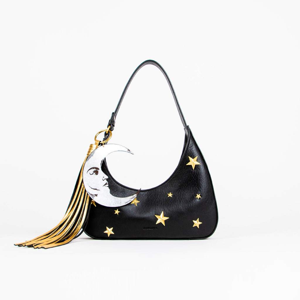 MINI SHOULDER LUNA AND STAR BLACK