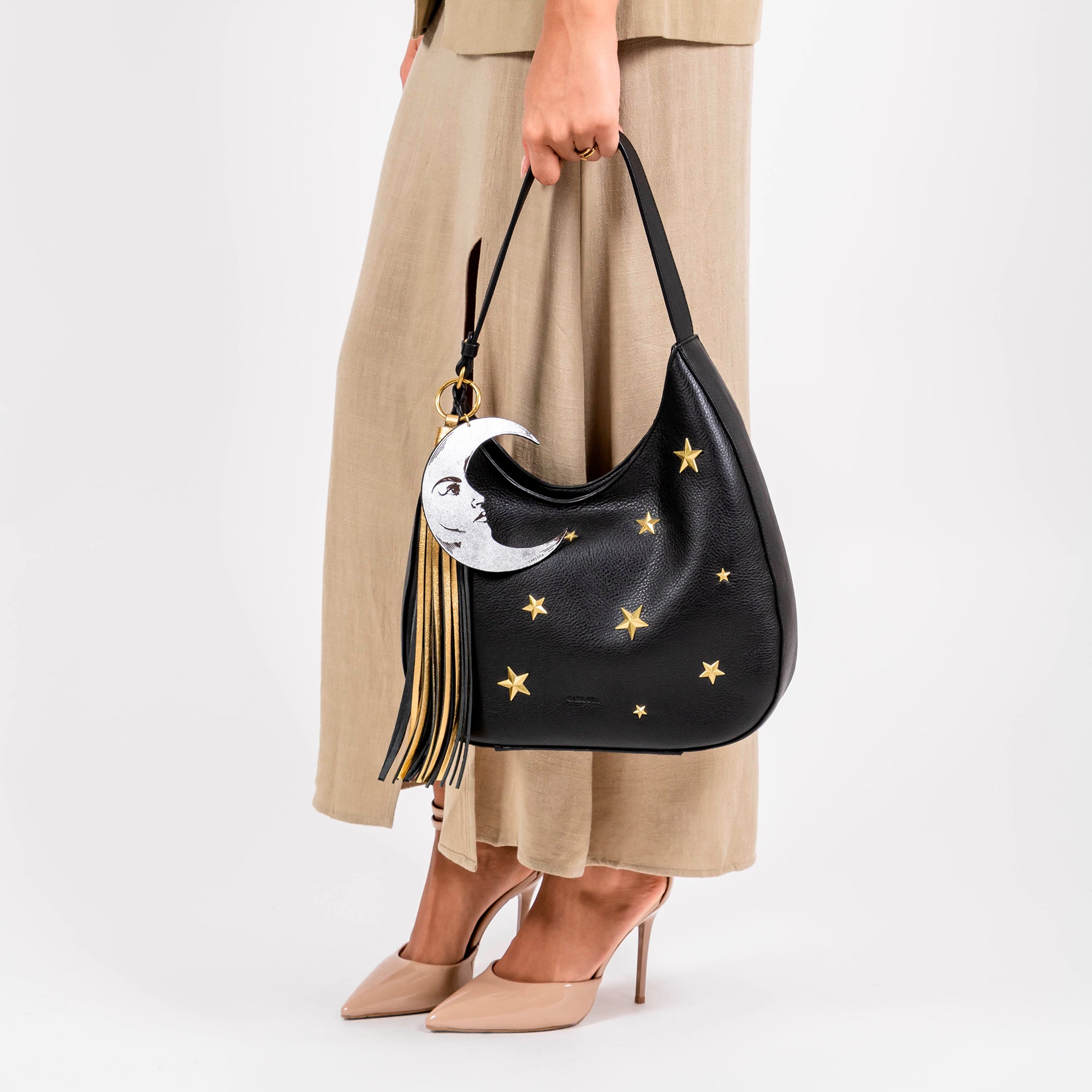 SHOULDER LUNA Y ESTRELLA BLACK