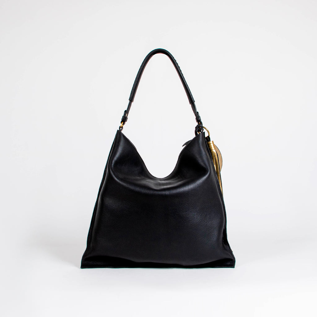 BLACK LUNA Y ESTRELLA HOBO