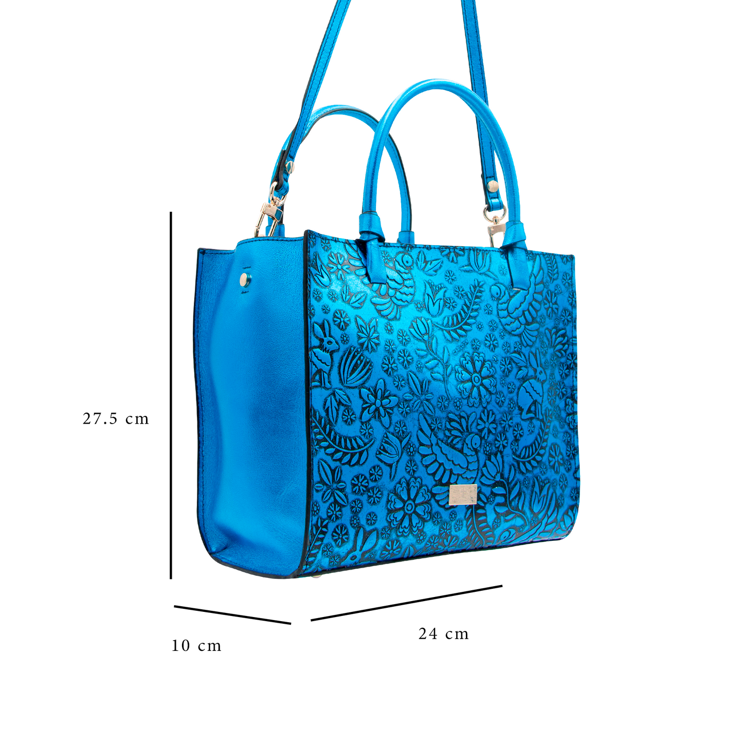 TOTE AZUL METALICO