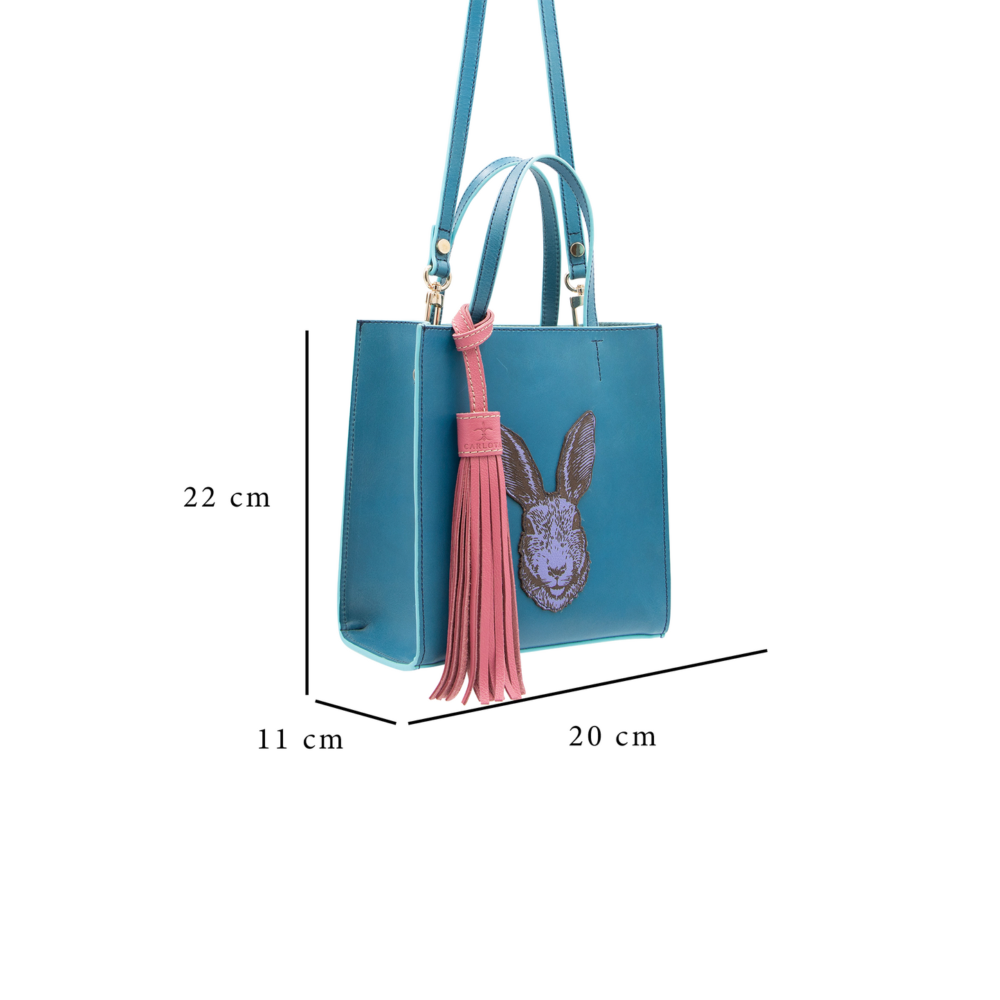 MINI TOTE AZUL