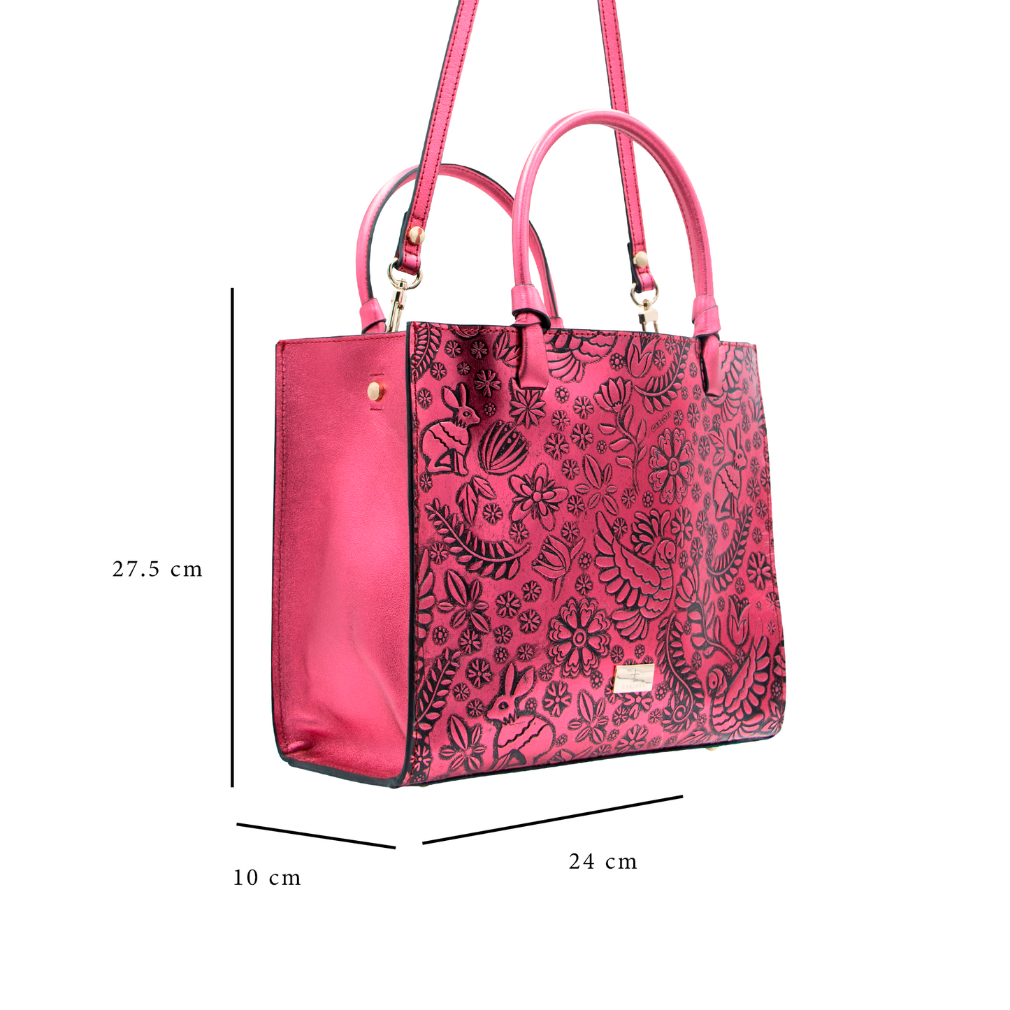 TOTE ROSA METALICO